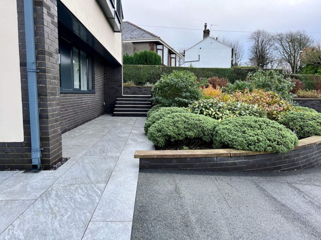 Porcelain Tiles Patios Jet Washing - Clives Gardening Services